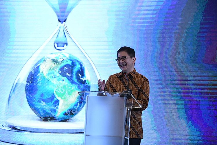 Ketua Umum Kadin Indonesia Arsjad Rasjid dalam acara B20 Investment Forum. 