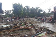 Kondisi Kecamatan Sumur: Rumah-rumah Warga Hancur Diterjang Tsunami
