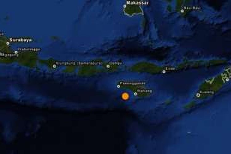 Gempa Sumba Barat 11 Februari 2016
