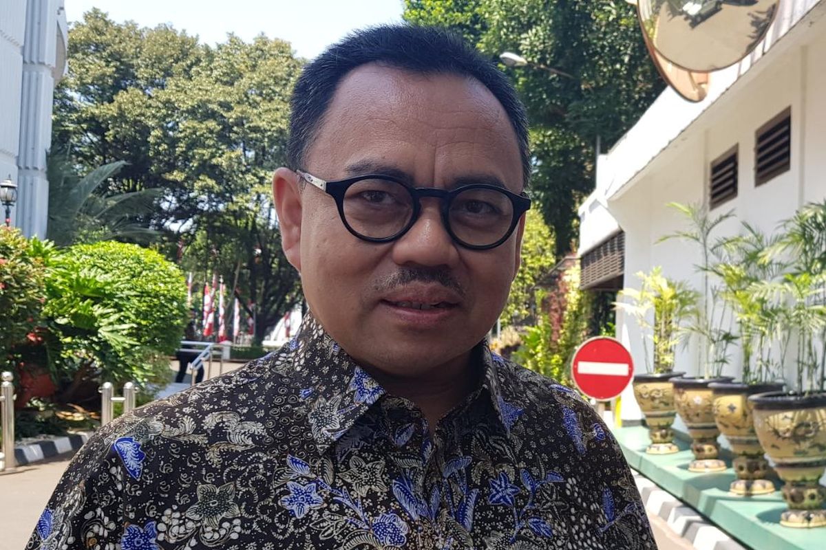 Sudirman Said usai bertemu Wakil Presiden Jusuf Kalla di Kantor Wapres, Rabu (21/8/2019).