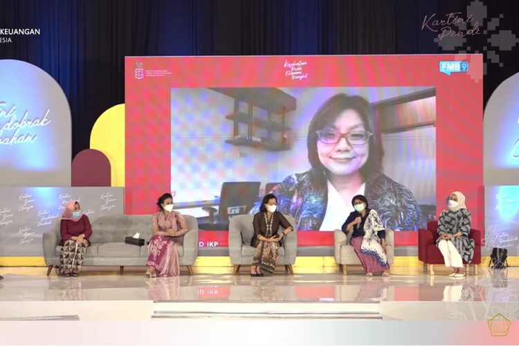 Denni selaku Direktur Eksekutif Manajemen Pelaksana Program Kartu Prakerja dalam Talk Show Peringatan Hari Kartini Tahun 2021 Kementerian Keuangan bertema Kartini Game Changer, Kartini Pendobrak Perubahan, Rabu (21/4/2021).