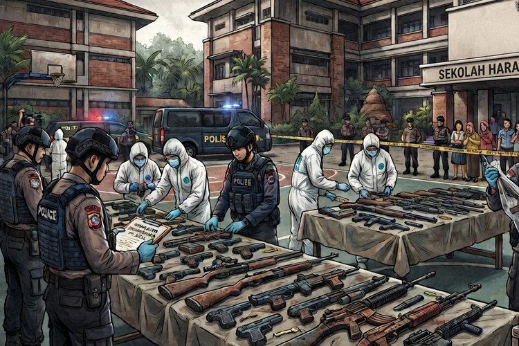 Temuan 995 Senjata di Sekolah Swasta Jaksel, Bagaimana Aturan Kepemilikannya di Indonesia?