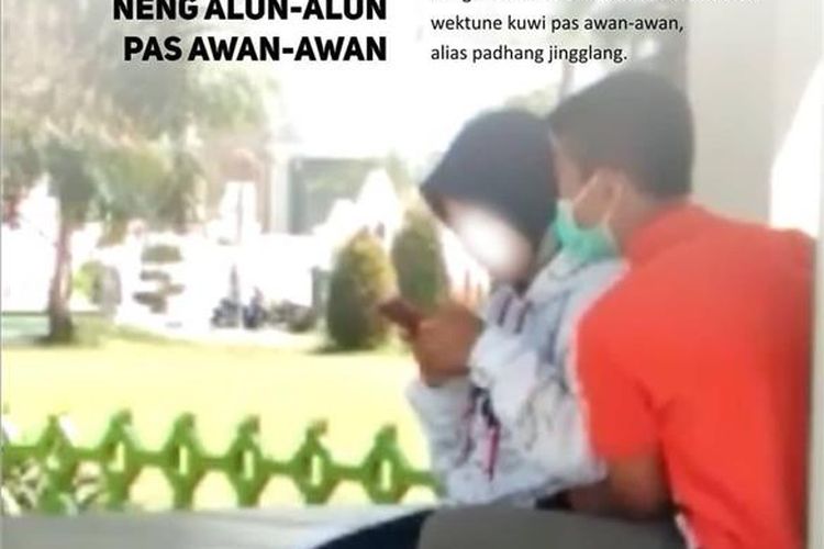 Inilah postingan akun media sosial carubanid terkait viralnya video mesum di alun-alun Caruban, Kabupaten Madiun