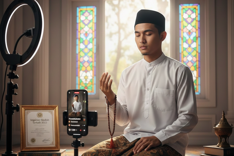 ilustrasi riya' dalam ibadah