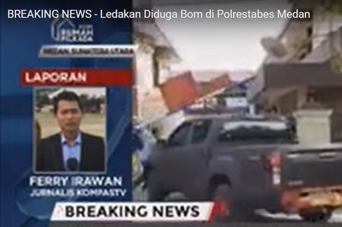 Ledakan Diduga Bom Bunuh Diri, Polisi Sterilkan Area Polrestabes Medan