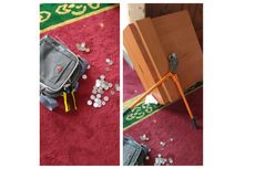Gagal Bongkar Kotak Amal Masjid, Pencuri Malah Rugi Tinggalkan Barang