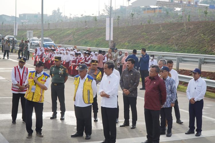 Presiden RI Joko Widodo meresmikan Tol Pamulang-Cinere