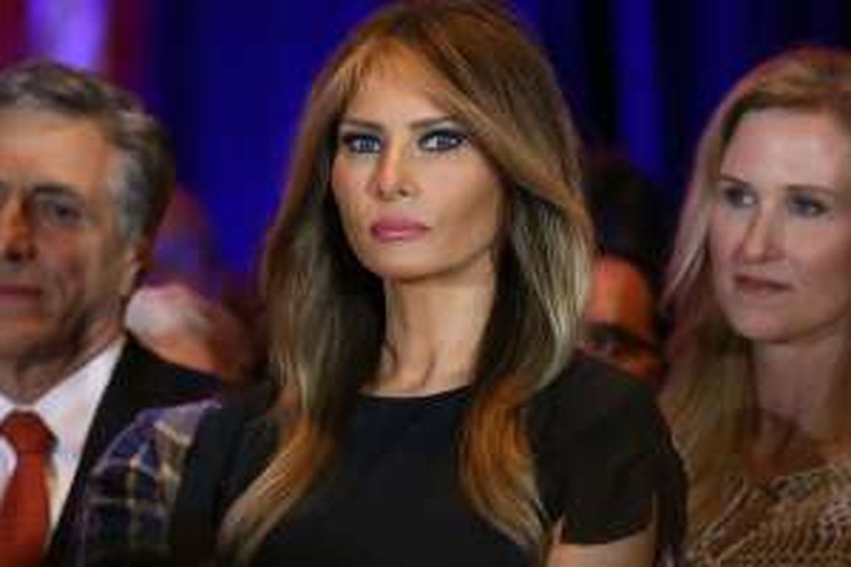 Melania Trump, istri Donald Trump. 