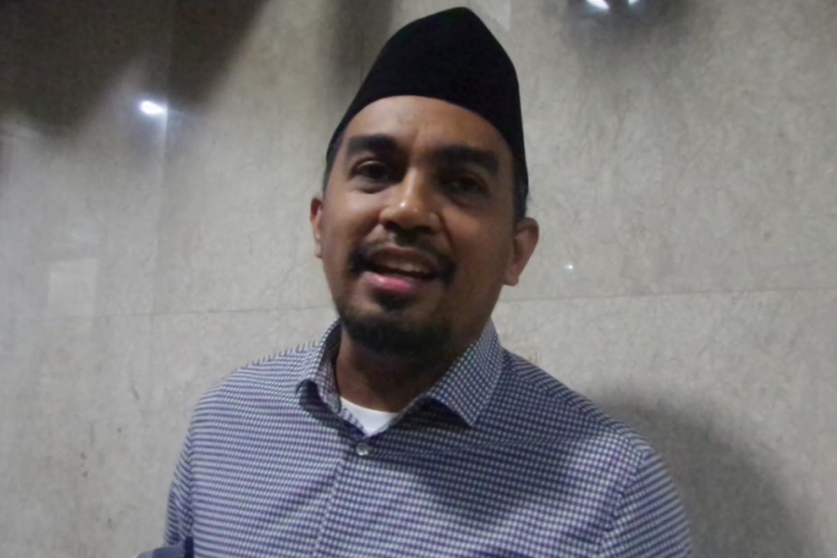 Glenn Fredly diabadikan di Gedung Nusantara 1, Komplek DPR RI, Jakarta Pusat, Rabu (14/6/2017) malam. 