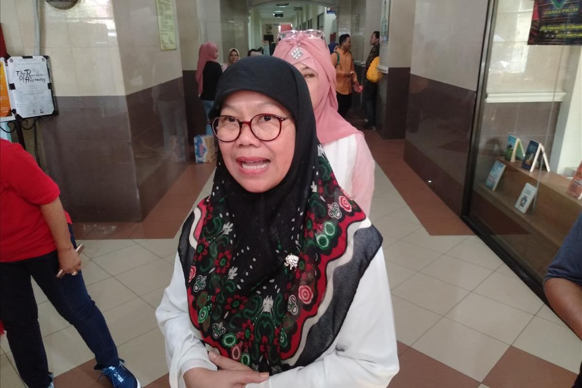 Wakil Rektor 3 Bidang Kemahasiswaan Universitas Muhammadiyah Prof Dr Hamka (Uhamka) Leli Qodariah saat ditemui di kampus Uhamka, Jumat (11/7/2019)