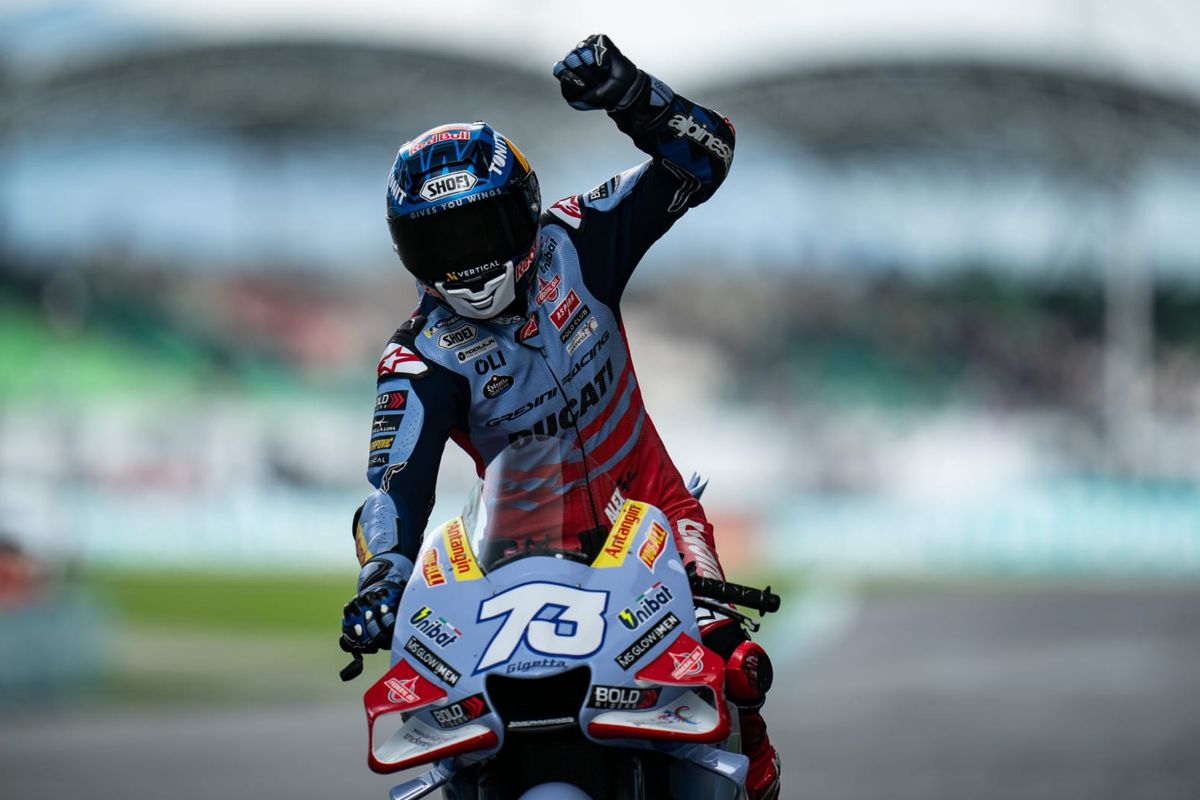 Alex Marquez saat berlaga pada MotoGP Malaysia 2023