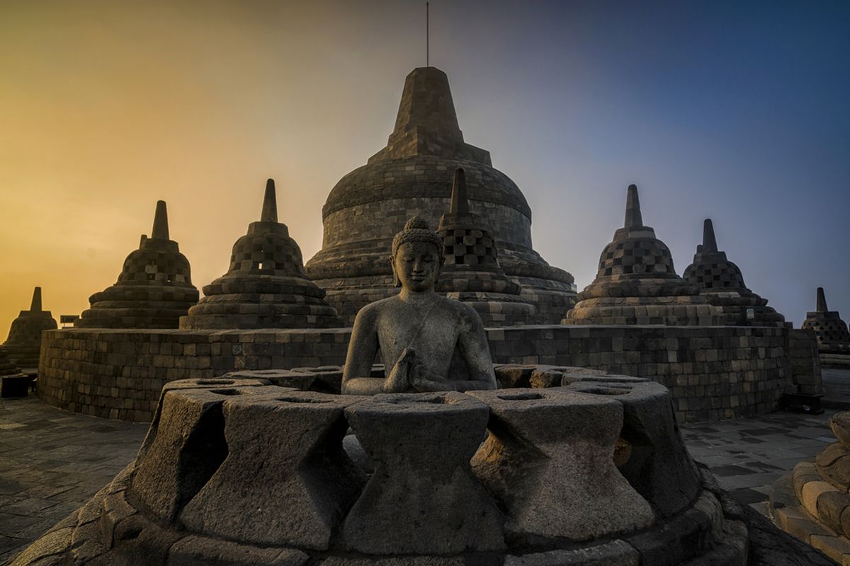 Stupa di Candi Borobudur.