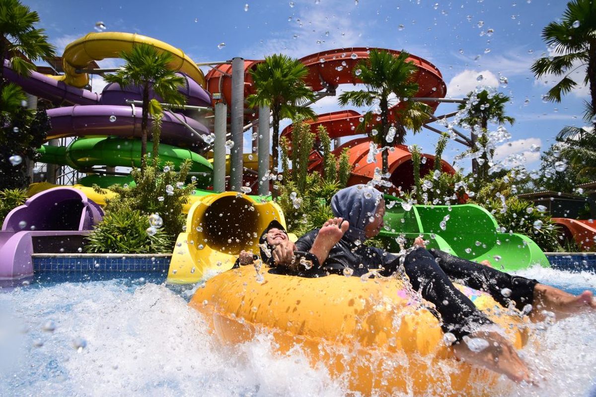 Wahana Go! Fast, Go! Speed, Go! Sprint, Go! Flash yang ada di Go! Wet Waterpark