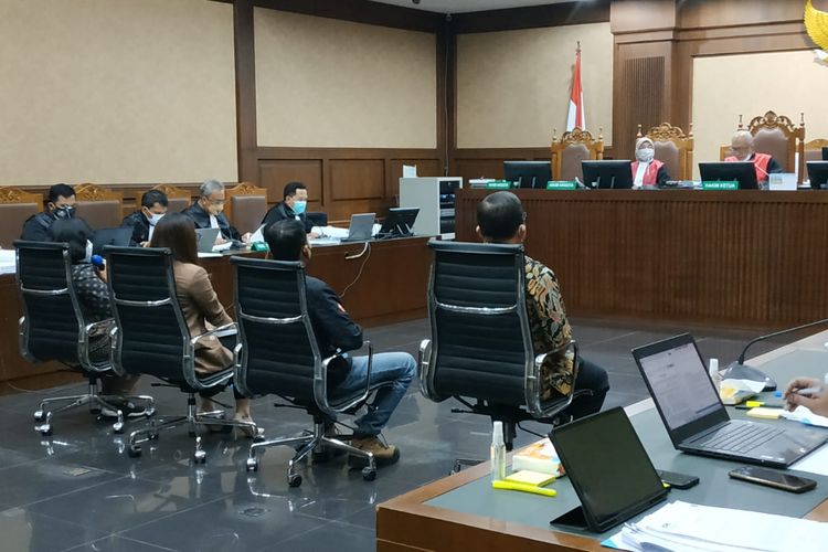 Sidang lanjutan dugaan korupsi pembelian lahan Munjul untuk pembangunan Rumah DP 0 Rupiah Pemprov DKI Jakarta, Kamis (25/11/2021).