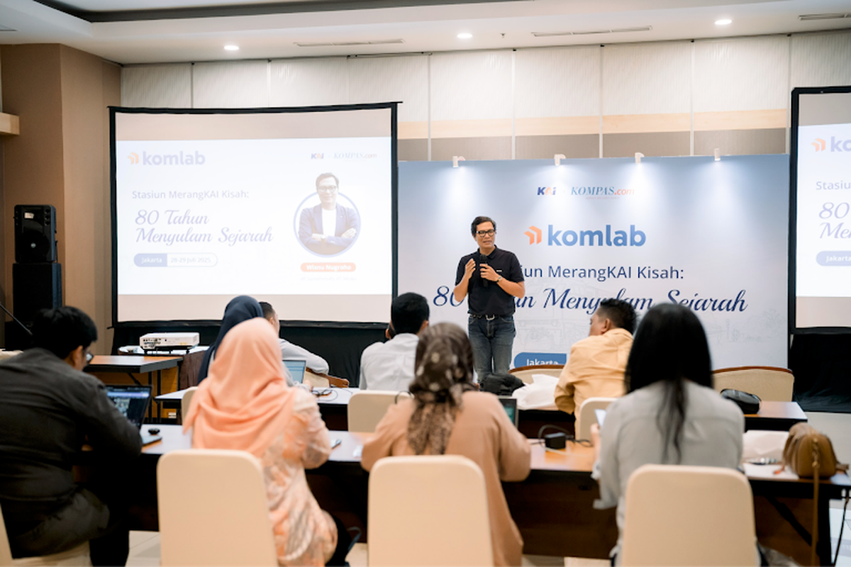 Kompas.com dan PT KAI melalui Program Komlab menggelar pelatihan penulisan para humas KAI dari berbagai Daop, Divre, dan anak usaha pada 28-29 Juli 2025 di Gedung Kompas Gramedia, Jakarta) 