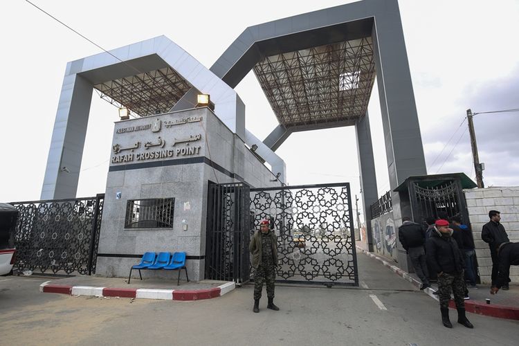 Gerbang perbatasan Rafah yang memisahkan wilayah Gaza dengan Mesir