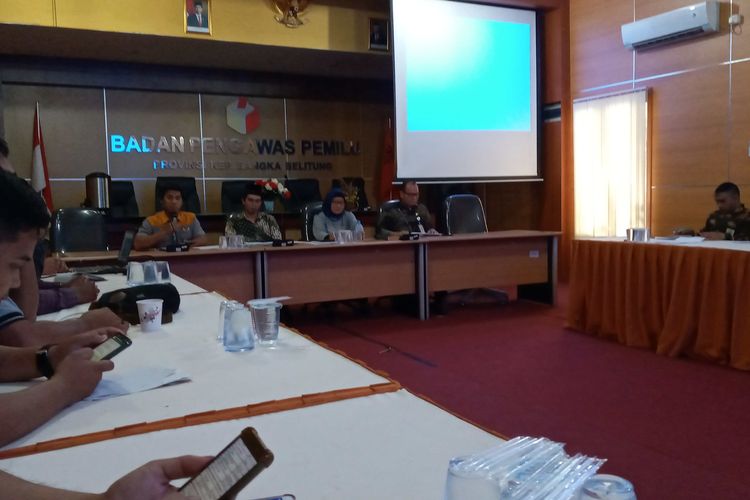 Rapat kegiatan Bawaslu Kepulauan Bangka Belitung, Jumat (21/2/2020).
