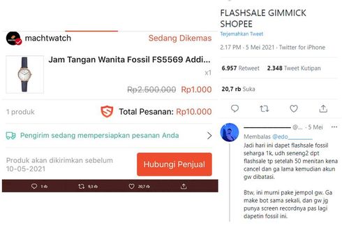 Viral Twit Pesanan Dibatalkan Saat Flash Sale, Ini Penjelasan Shopee 