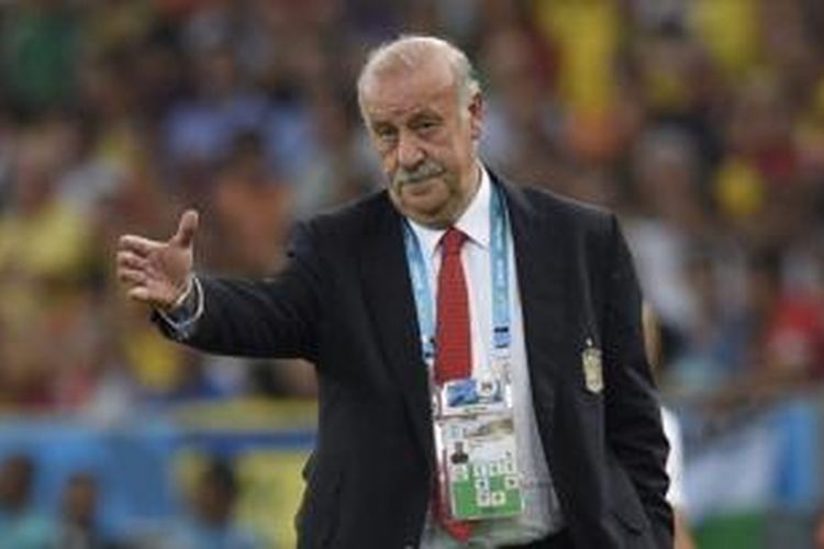 Pelatih tim nasional Spanyol, Vicente del Bosque.