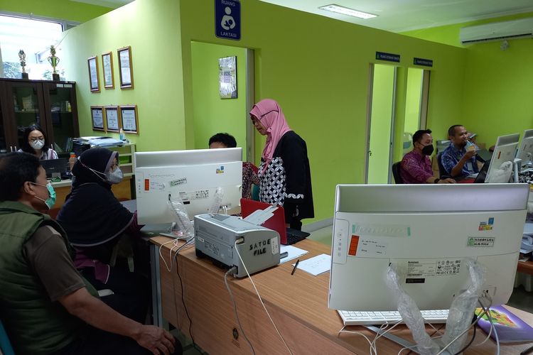 suasana ruang posko aduan yang berada di Disdikpora Kota Yogyakarta, Selasa (14/6/2022)