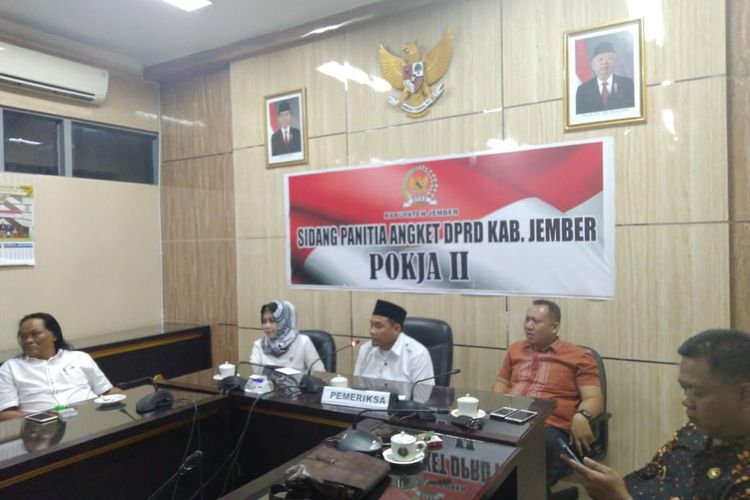 Panitia Hak Angket DPRD Jember memberikan pernyataan terntang perlindungan pada tersangka Fariz 