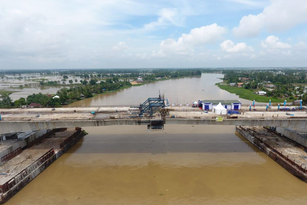 Jembatan Tol Ogan Kayu AGung-Palembang-Betung (Kapal Betung)