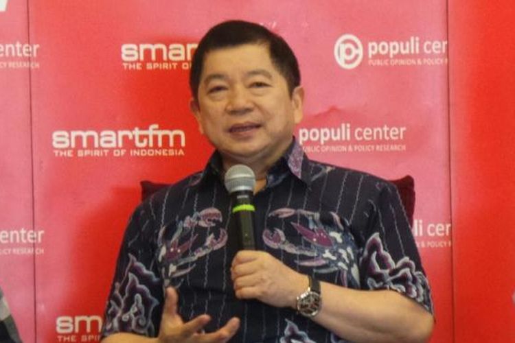 Suharso Monoarfa dalam sebuah diskusi Smart FM, di Jakarta Pusat, Sabtu (26/9/2015).