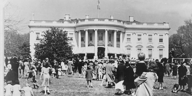 Easter Egg Roll di Gedung Putih, 1944. (CNN)