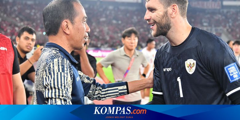 Momen Jokowi Puji hingga Jabat Tangan Kuat Maarten Paes Usai Timnas Tahan Imbang Australia