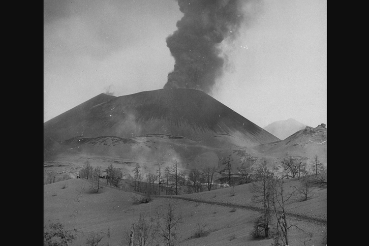Tangkap layar letusan Gunung Paricutin Meksiko