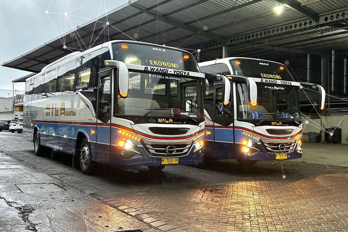 Bus baru PO Akas Mila Livery Vintage Kloter ke 3