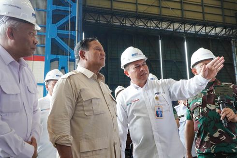 Tinjau Modernisasi Kapal Perang, Prabowo: Indonesia Harus Produksi 