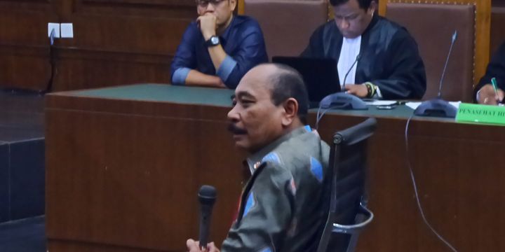Kepala Badan Keamanan Laut (Bakamla) Laksamana Madya Arie Soedewo bersaksi di Pengadilan Tipikor Jakarta, Rabu (26/4/2017).