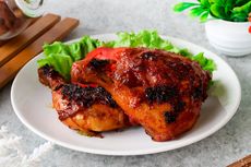 Resep Ayam Bakar Ketumbar, Ungkep Dulu Ayam dengan Bumbu Halus