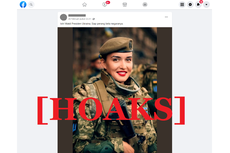 [HOAKS] Foto Istri Wakil Presiden Ukraina Siap Perang