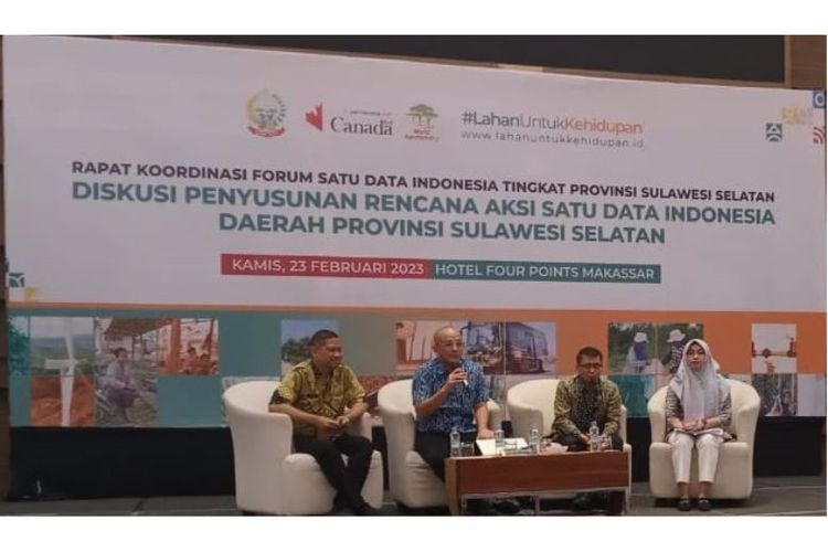 Rapat Koordinasi Forum Satu Data Indonesia Tingkat Provinsi Sulawesi Selatan membahas Satu Data untuk kepentingan perencanaan dan penentuan kebijakan yang diadakan pada Kamis (23/2/2023)