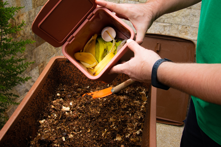 Ilustrasi cara membuat kompos rumah tangga