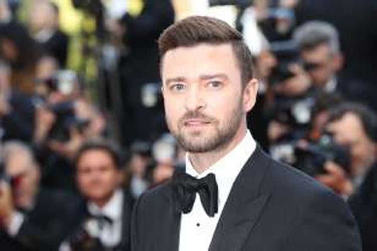 Aktor dan penyanyi Justin Timberlake menghadiri acara pembukaan Festival Film Cannes di Cannes, Perancis, Rabu (11/5/2016).