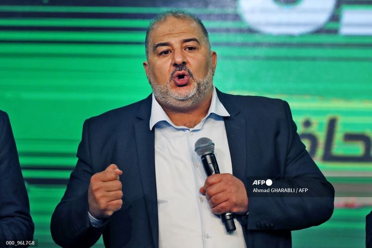 Ketua Partai Raam Mansour Abbas. Partai Raam merupakan partai berhaluan Islam di Israel.