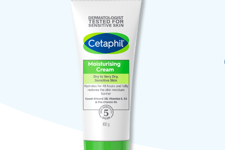 Cetaphil Moisturizing Cream, rekomendasi moisturizer untuk kulit kering
