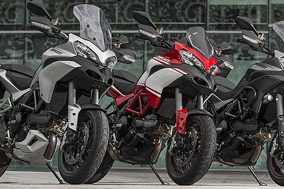 Ducati Multistrada model 2013, tidak banyak tampang yang berubah, hanya fiturnya yang semakin canggih.