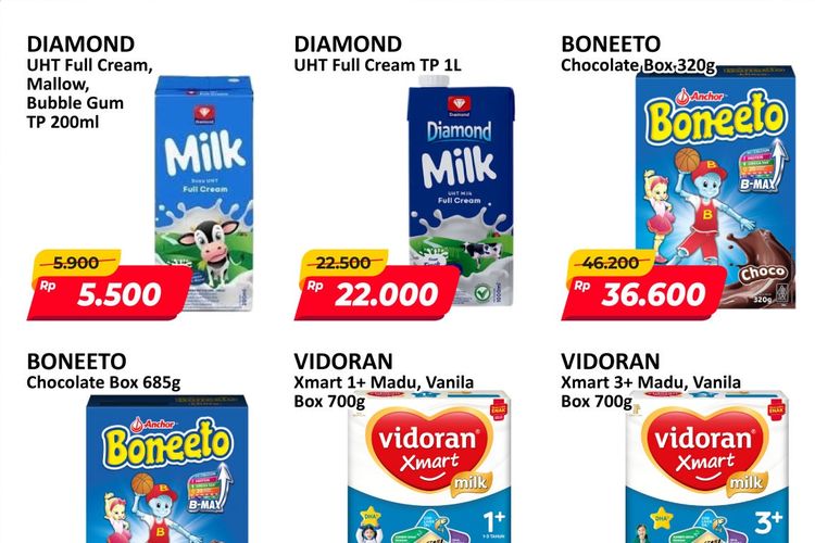 Promo JSM Alfamart 31 Juli-2 Agustus 2026, Susu Diamond 1L Rp 22.000