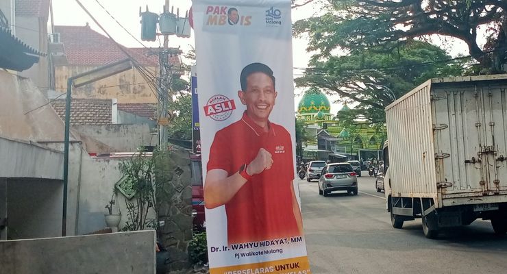 Spanduknya Bertebaran, Pj Wali Kota Malang Mengaku Bukan Kampanye Pilkada 2024