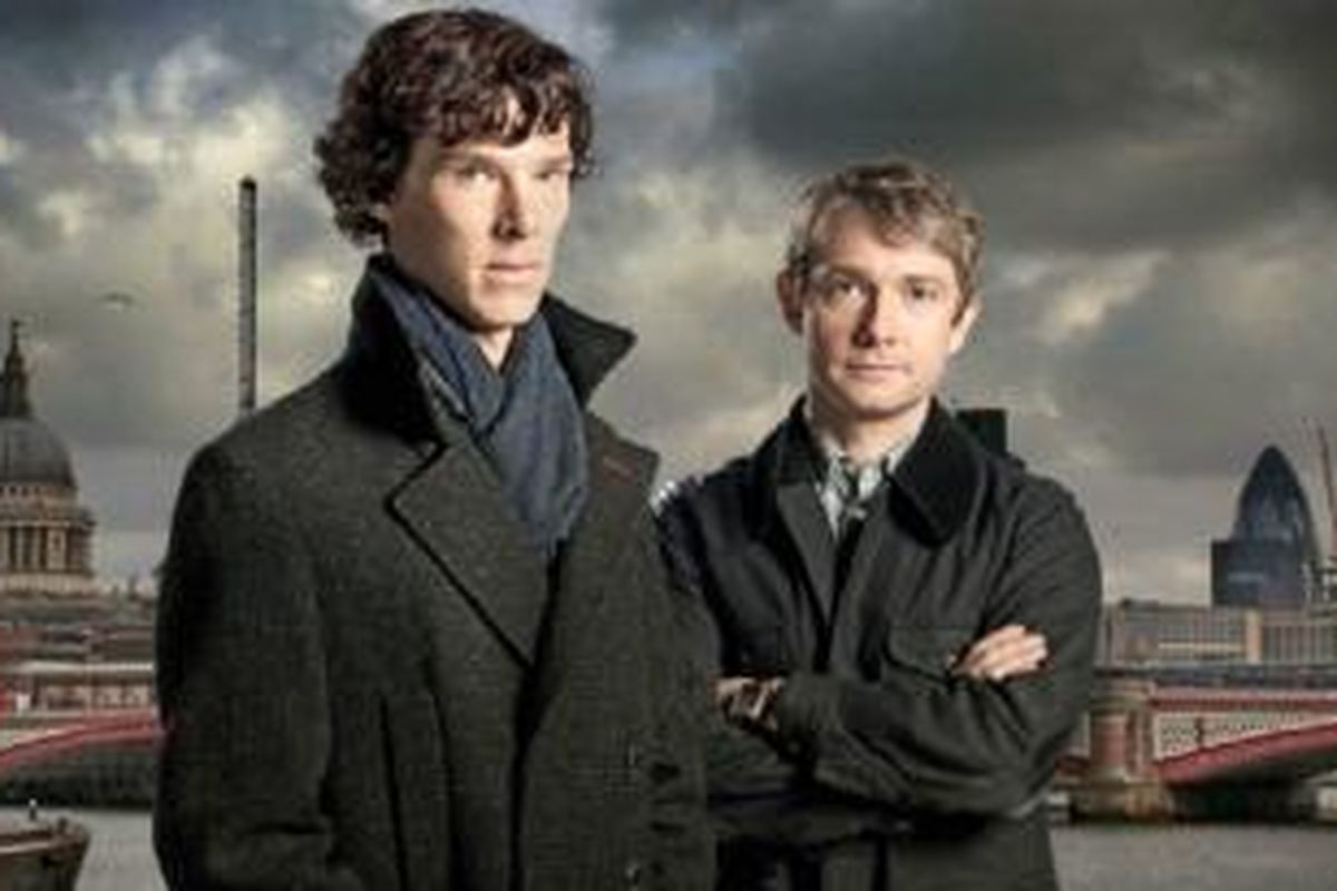 Sherlock Holmes dan Dr John Watson, dua karakter utama dalam lakon detektif Sherlock Holmes yang selalu direka ulang.