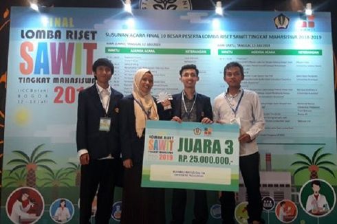 Lomba Riset Sawit 2019, Mahasiswa Unpad Ubah Tandan Sawit Jadi Kain