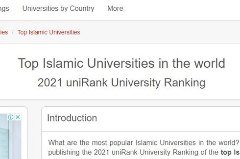 10 Universitas Islam Terbaik Dunia 2021 UniRank, Indonesia Mendominasi