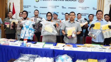 Polres Metro Bekasi Ungkap 47 Kasus Narkoba dan Obat Keras, 60 Pelaku Ditangkap