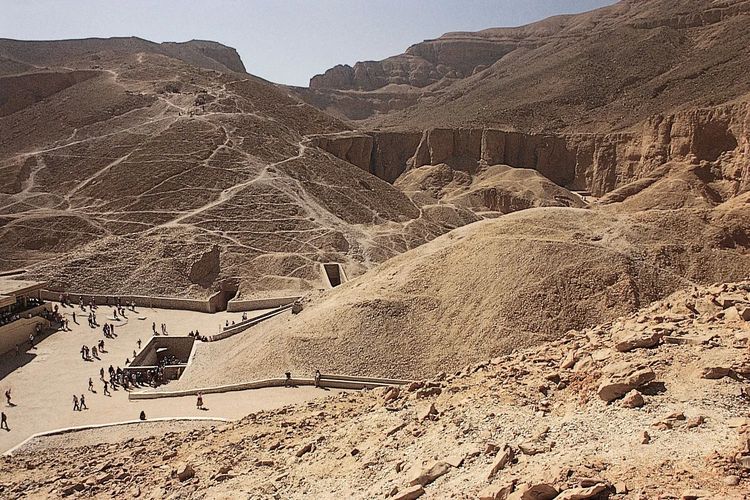 Valley of the Kings atau Lembah Para Raja di Mesir yang menjadi makam raja-raja Mesir Kuno atau firaun.