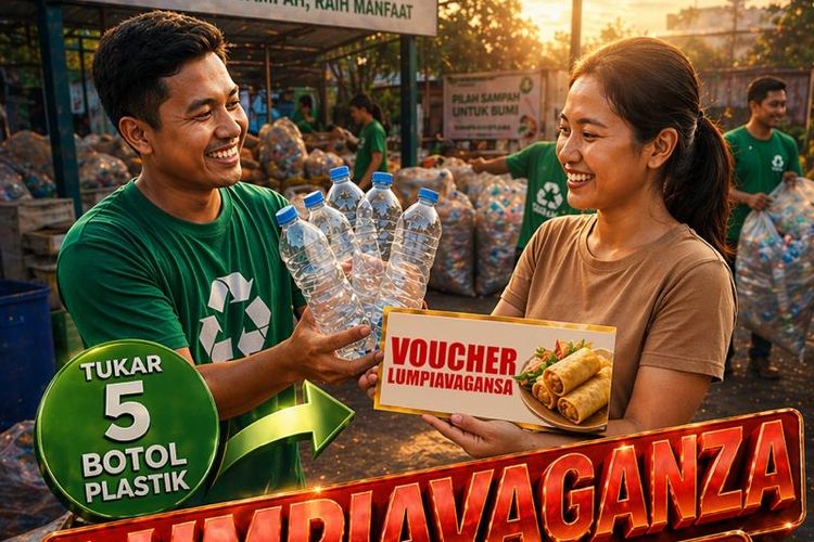 Tukar Botol Dapat Lumpia, Inisiatif Pemkot Semarang Gaungkan Pengelolaan Sampah