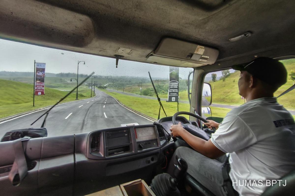 Bimtek engine brake dari BPTJ untuk sopir truk